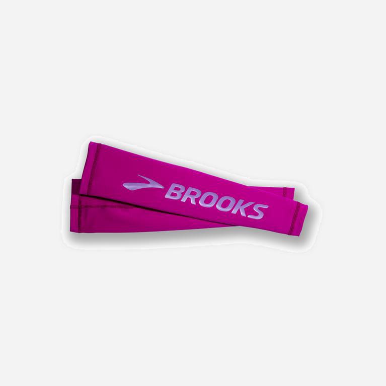 Brooks Source Midweight Hombre Calentadores De Brazos - Moradas/Magenta (3017SIZLO)